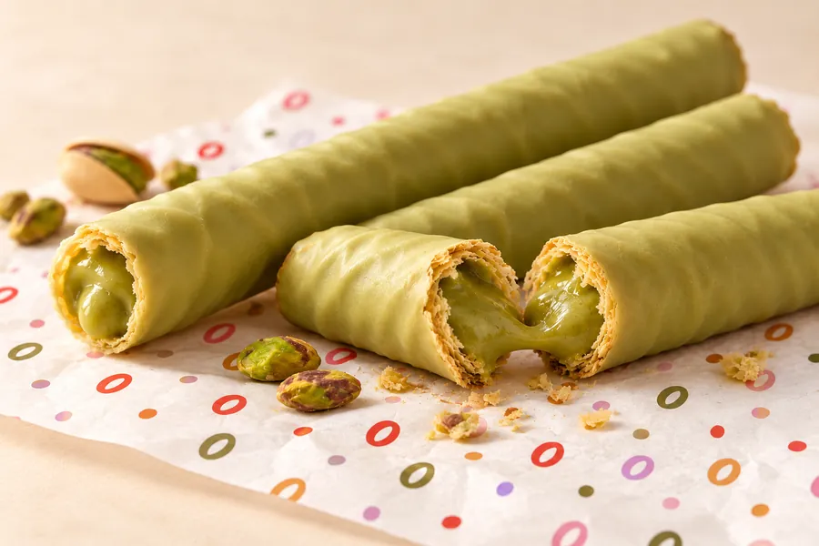 Foto: cubanitos rellenos de pistacho.